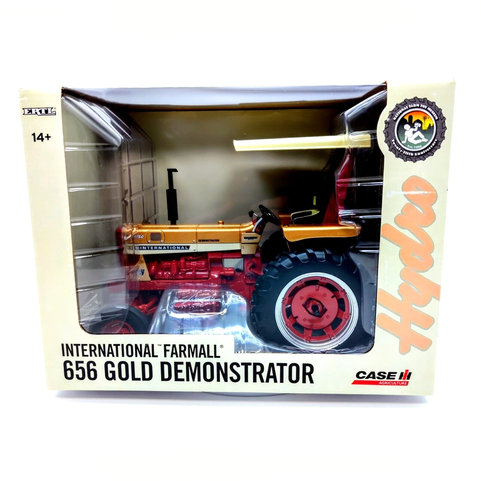 1/16 International Harvester Farmall 656 Gold Demonstrator Tractor National farm