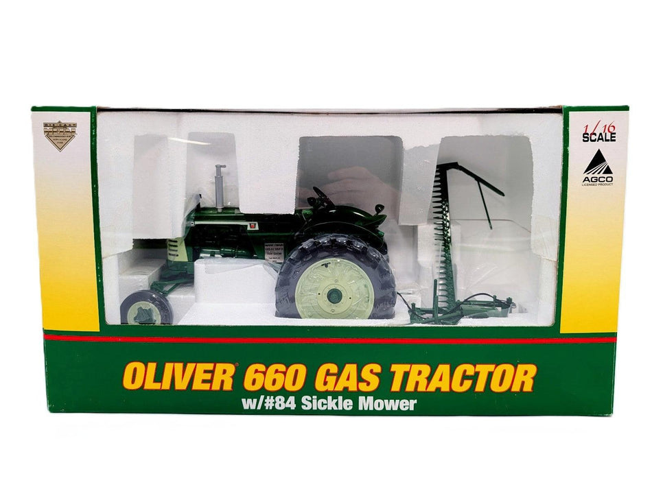 1/16 Oliver 660 Gas Tractor With #84 Sickle Mower, Mark Twain