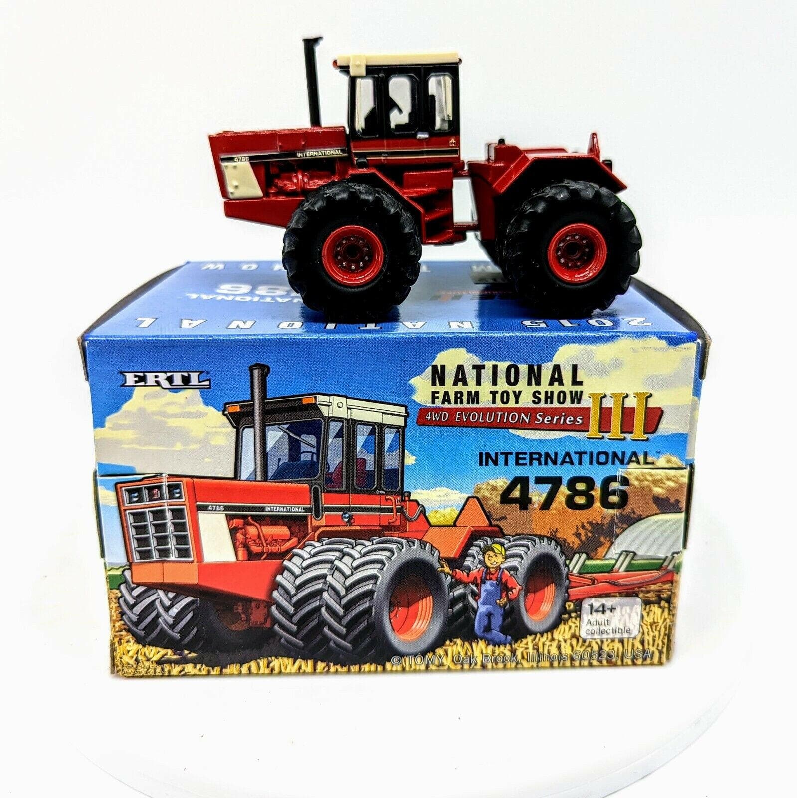 1/64 ERTL CASE IH INTERNATIONAL 4786 4WD 2015 NATIONAL TOY SHOW TRACTOR.