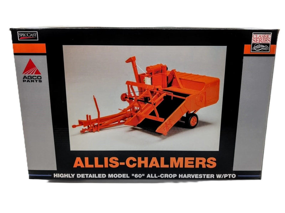 1/16 Allis Chalmers Model 60 All Crop Pull Type Combine OEM Sealed - Farm Toy Tractor