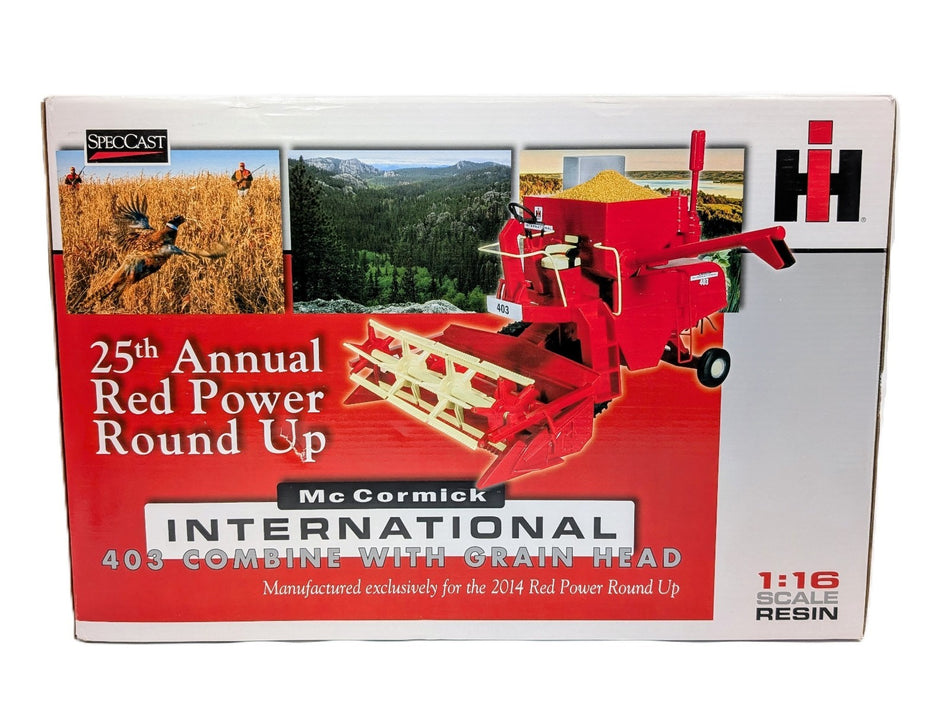 1/16 Resin International Harvester 403 Combine SpecCast, 2014 Red Power Roundup.