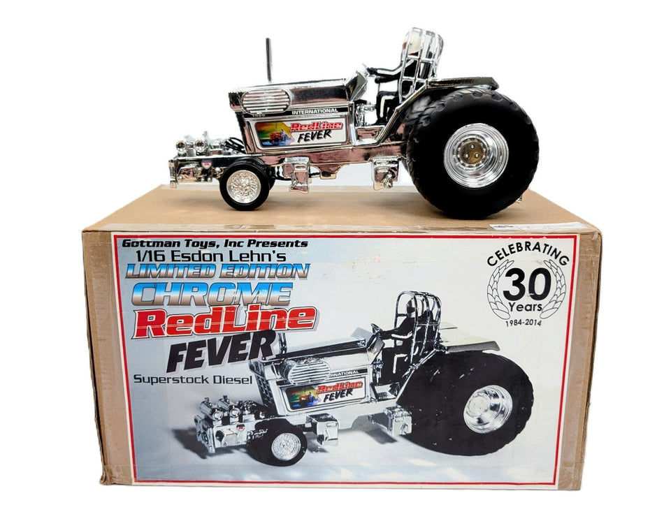1/16 International 1486 Red Line Fever Pulling Tractor, Chrome Edition.