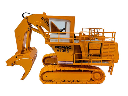 1/50 Demag H135S Mining Front Shovel - Yellow - Conrad Diecast Model #2772.