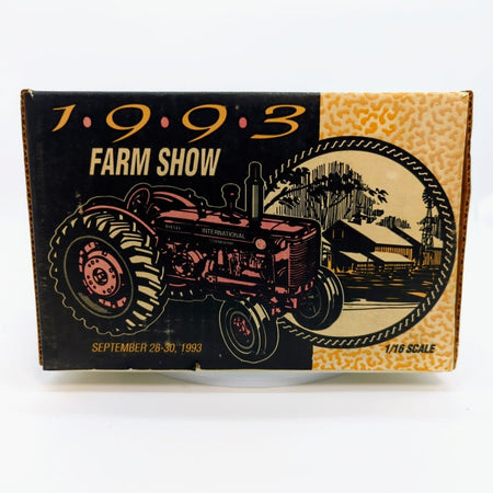 Collectible International Harvester ID-9 Standard Diesel Tractor toy model showcased at 1993 Farm Show