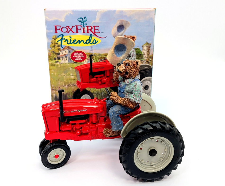 Foxfire Friends Howdy #B3 Ford 771 Tractor w/ Bear Die Cast Metal & Porcelain