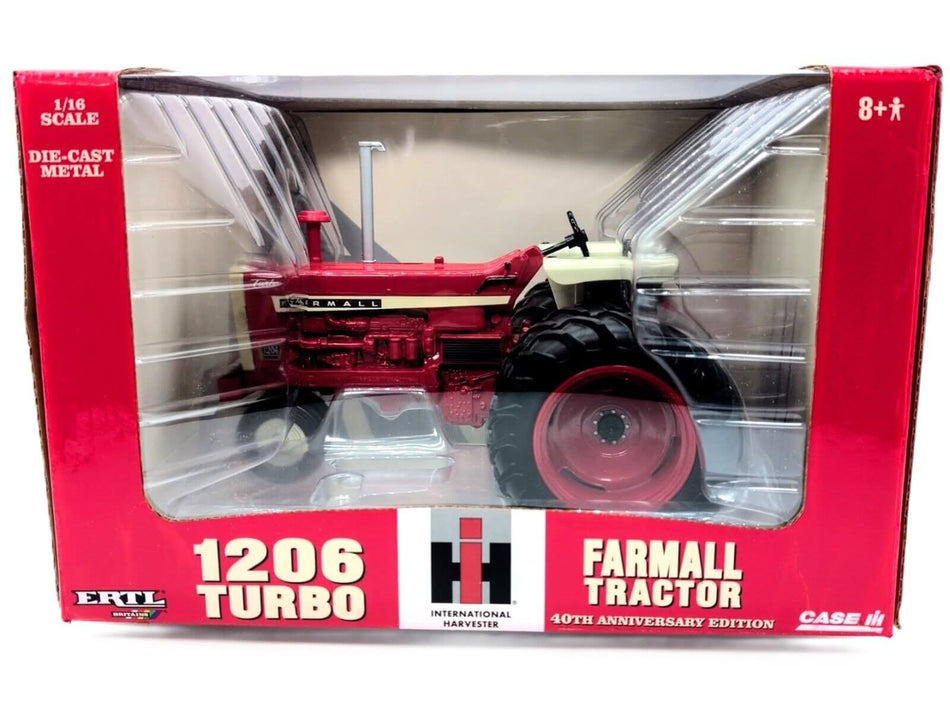 1/16 International Harvester Farmall 1206 Turbo Tractor With Duals Narrow Front - Farm Toy