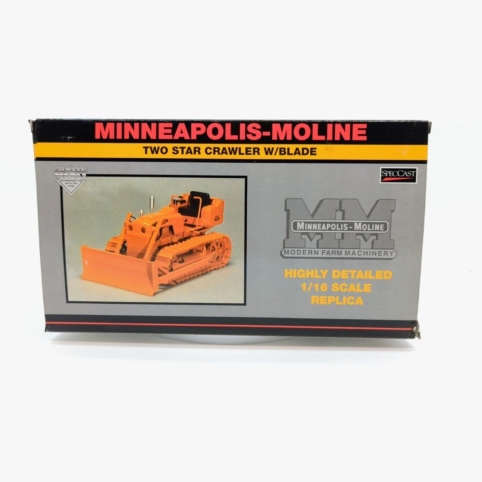 Minneapolis-Moline Two Star Crawler With Blade SpecCast 1/16 Diecast