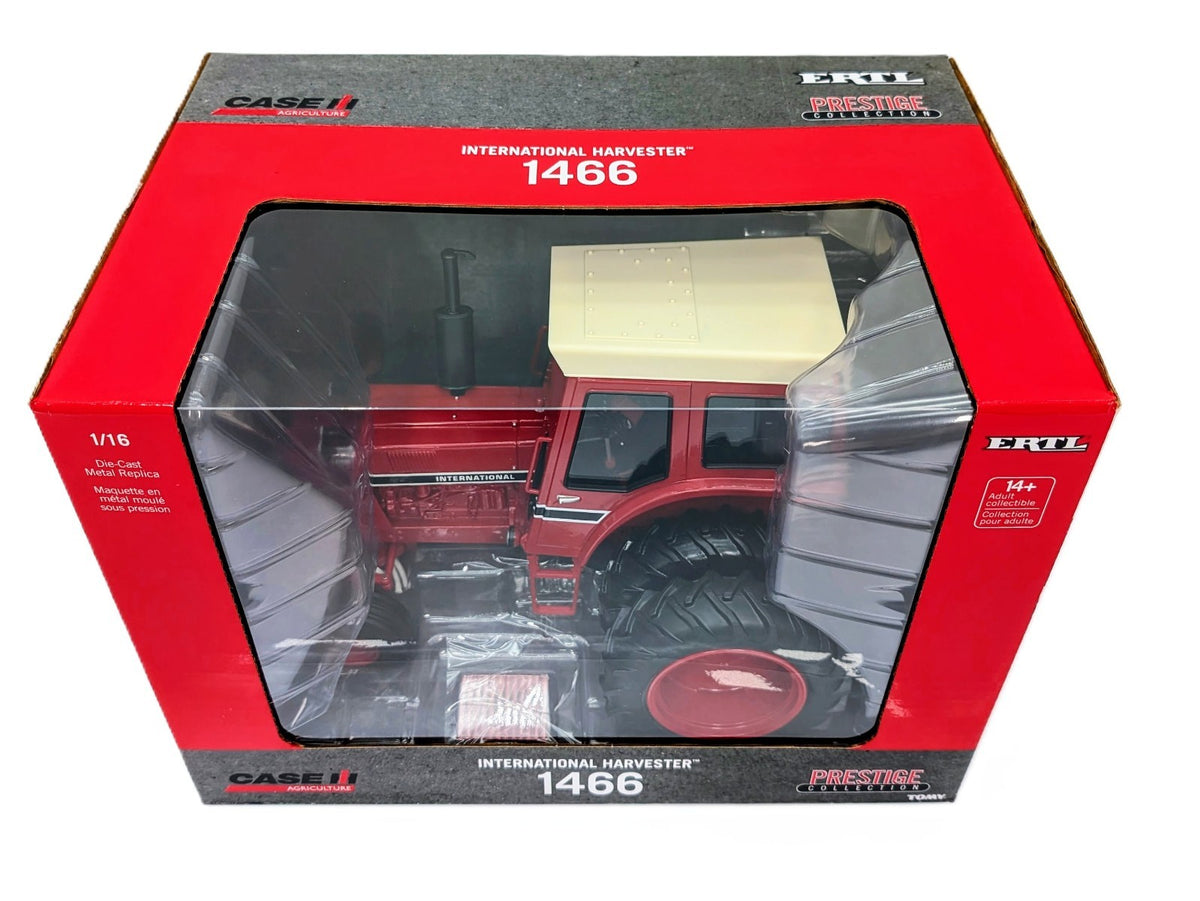 1/16 International Harvester 1466 Tractor With Black Stripe Decal And Duals.