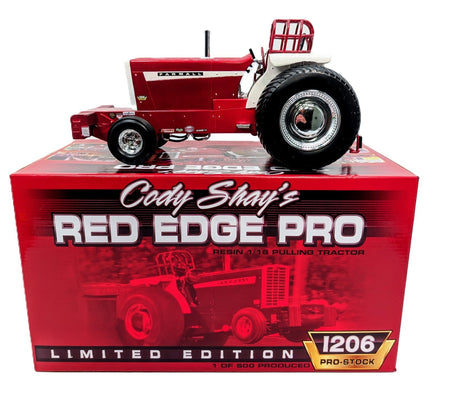 1/16 Cody Shay’s Red Edge Pro International Harvester 1206 Pulling Tractor.