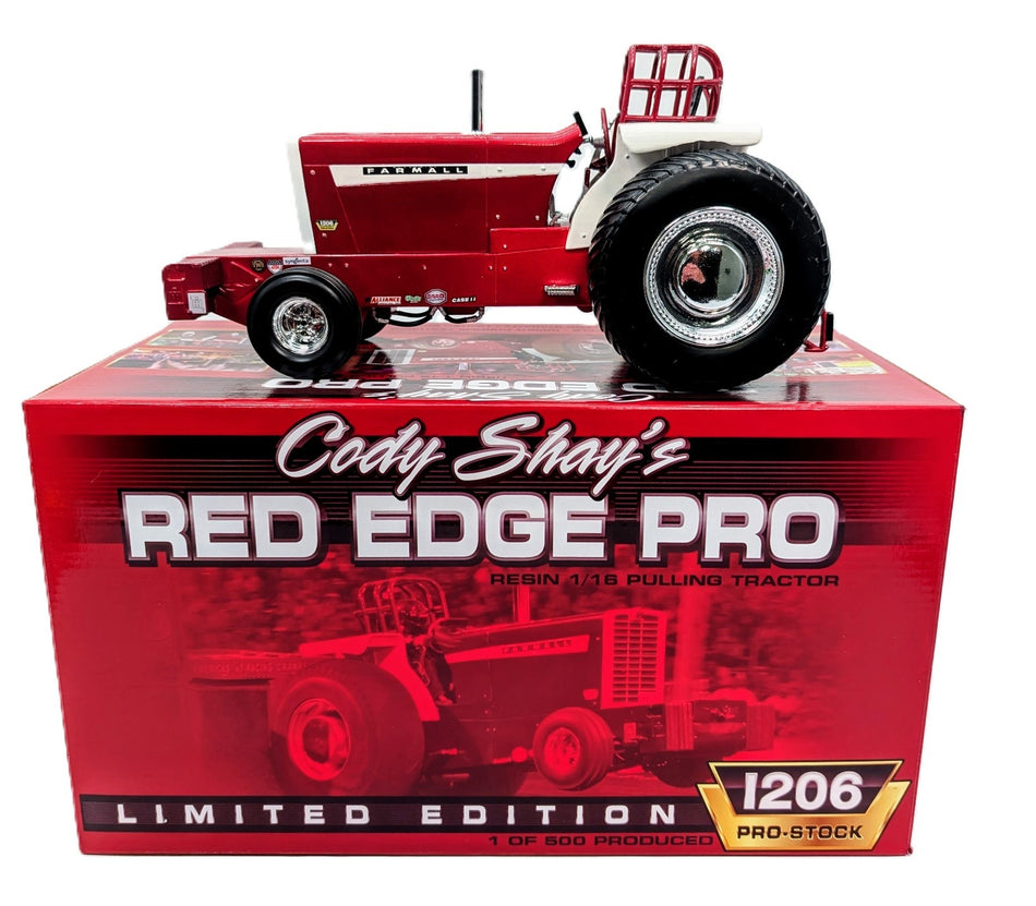 1/16 Cody Shay’s Red Edge Pro International Harvester 1206 Pulling Tractor.