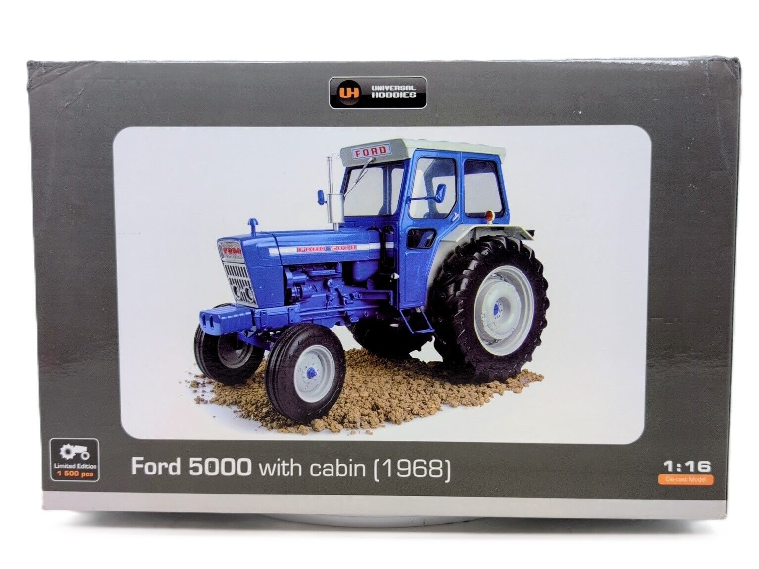 1/16 Ford 5000 with Cabin (1968) Universal Hobbies OEM Sealed - Farm Toy