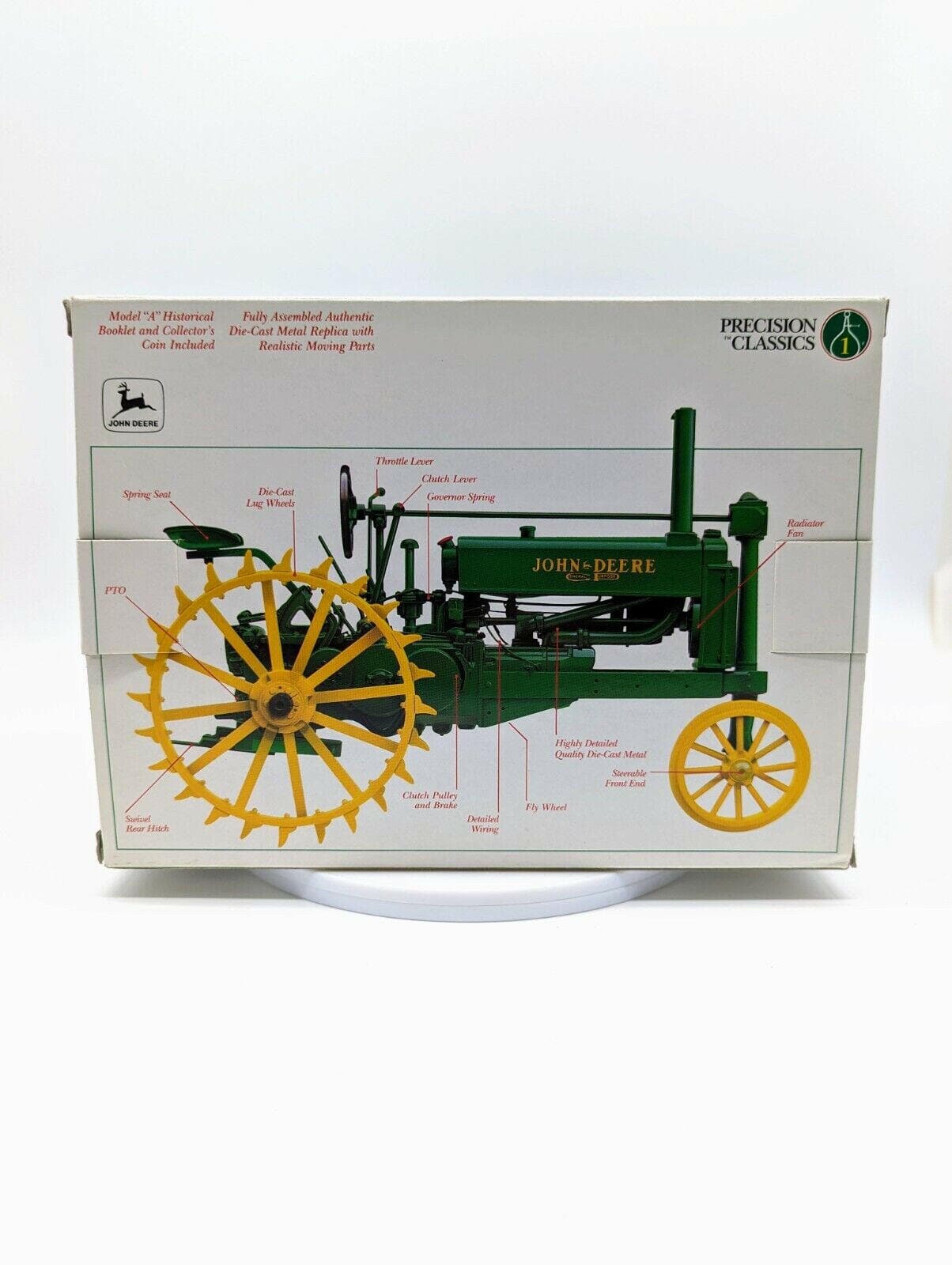 John Deere Model A Tractor 1/16 Vintage 1990 ERTL Precision Classics #1 NIB.