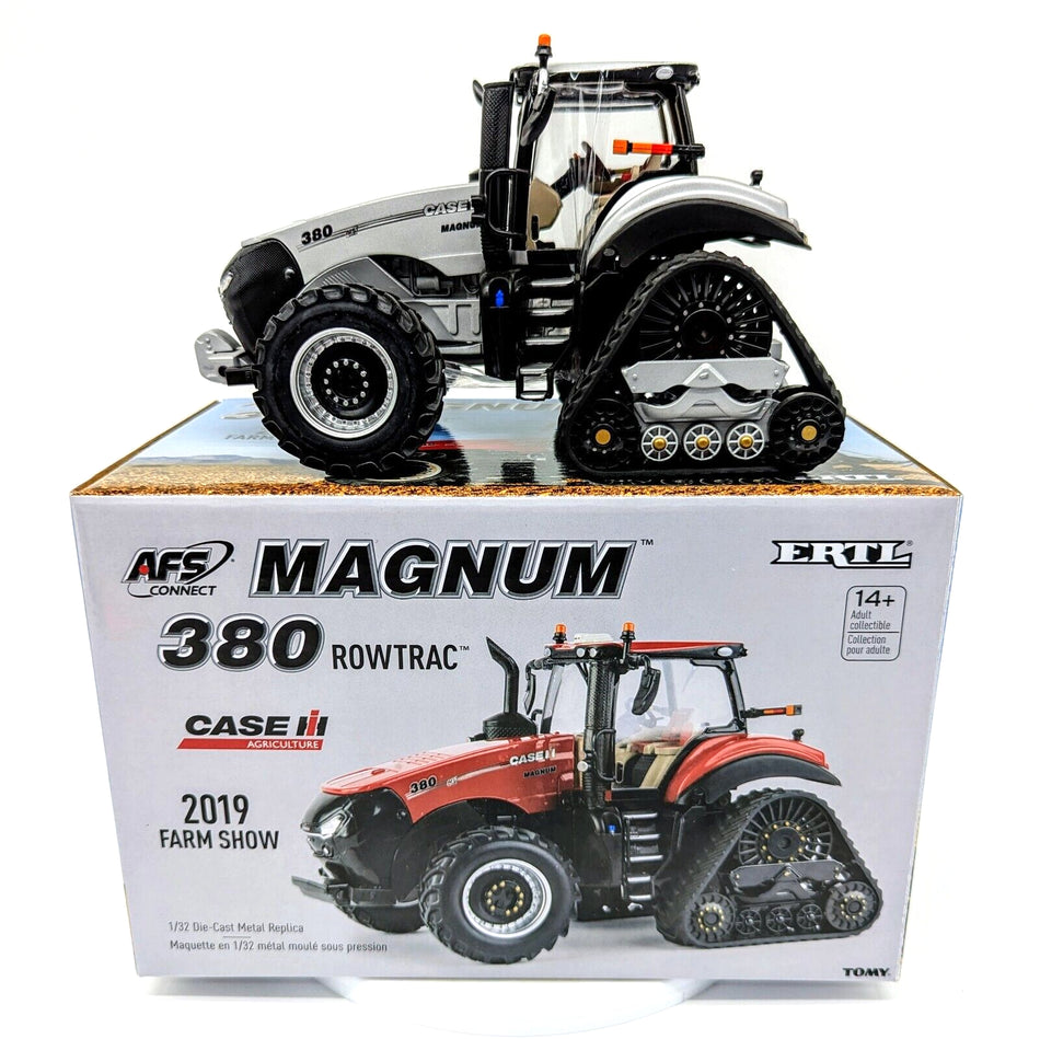 1/32 Case IH 380 Magnum Row Trac Tractor, 2019 Farm Show, Silver Chaser