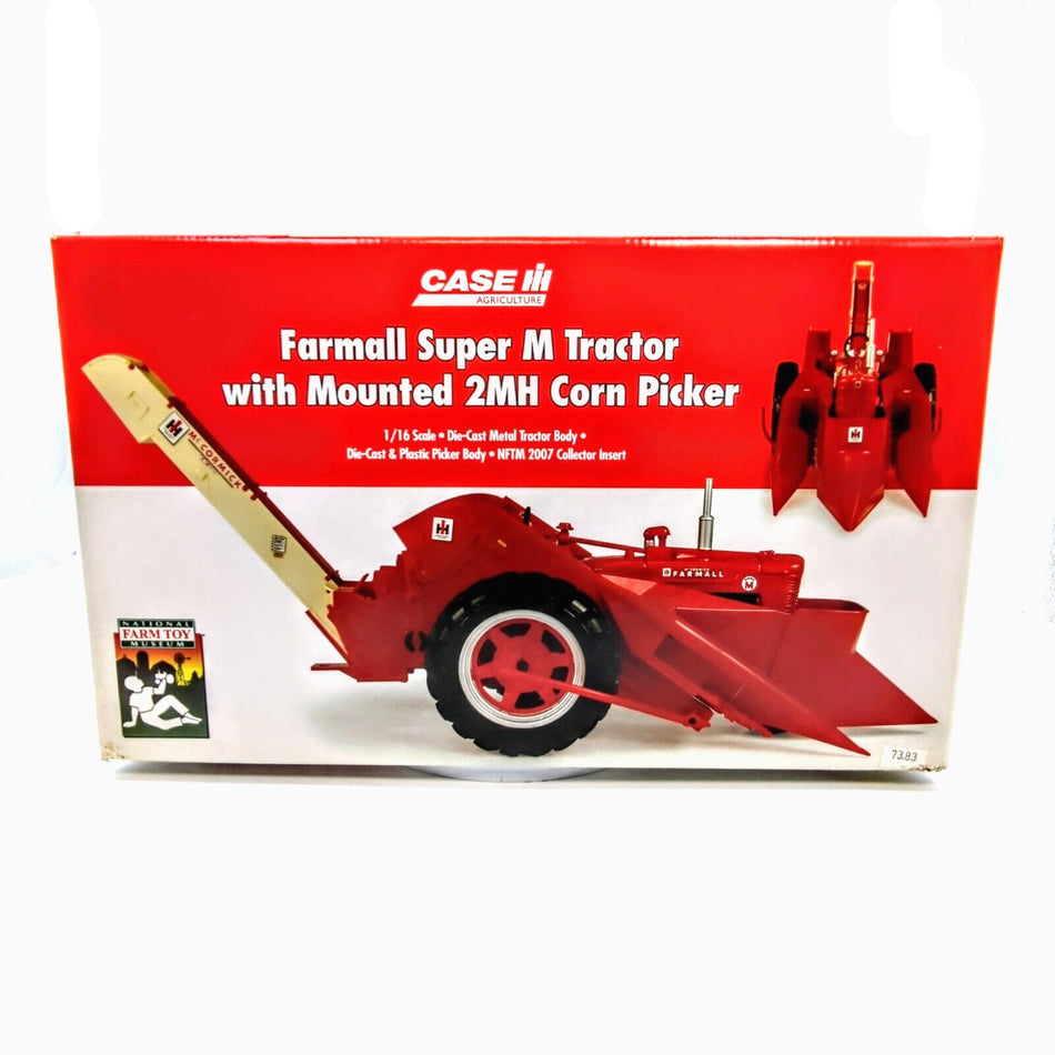 1/16 International Harvester Farmall Super M Tractor W/ 2MH Corn Picker
