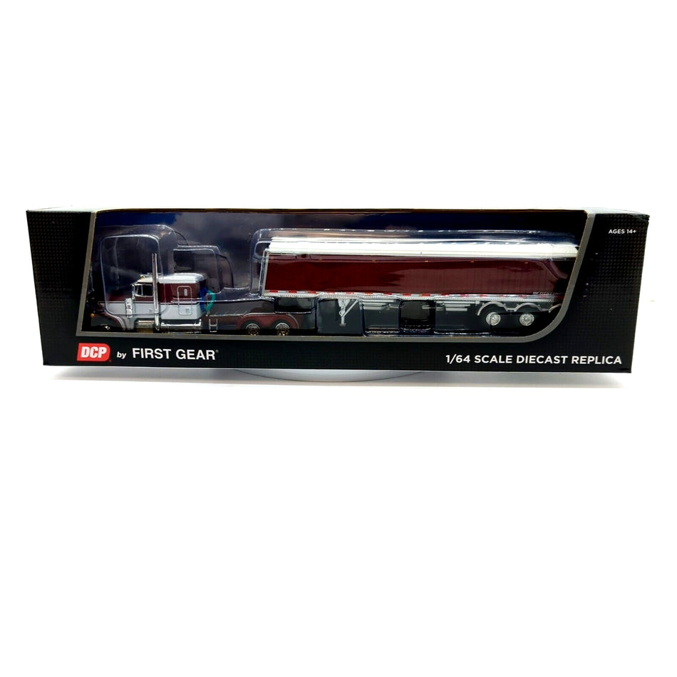 1/64 DCP Peterbilt 379 63' Flattop Sleeper Lode King Distinction Tri-Axle