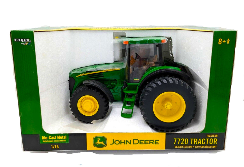 1/16 John Deere 7720 Tractor With Front Wheel Assist & Duals, Dealer Edition