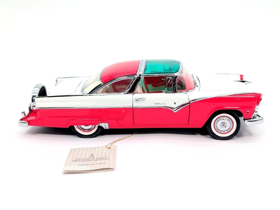1/24 1955 Ford Fairlane Crown Victoria White/Red Franklin Mint B11TQ13