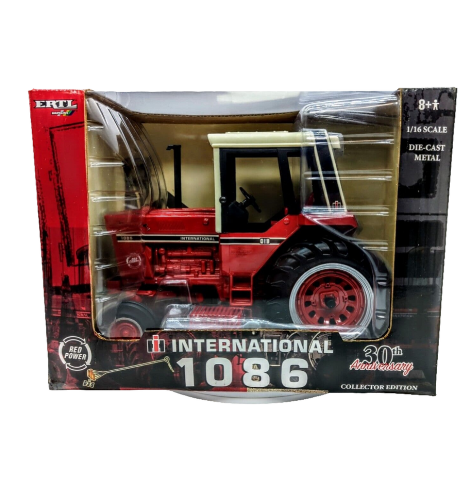 1/16 International Harvester 1086 Red Power Tractor W/ Branding Iron, 30th Anniv