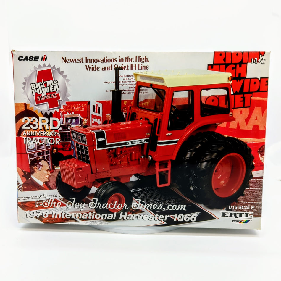 "International Harvester 1066 Tractor With Cab Black Panel Decal Duals Toy Show Edition - Farm Toy"