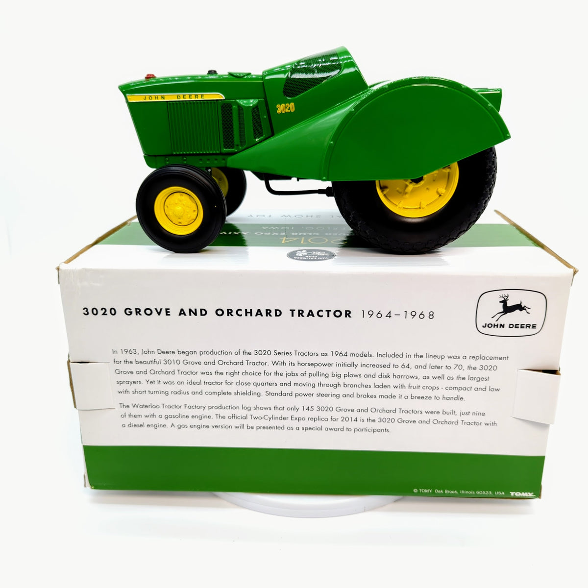 "John Deere 3020 Orchard Tractor Gas Version for sale, Two Cylinder Club model"