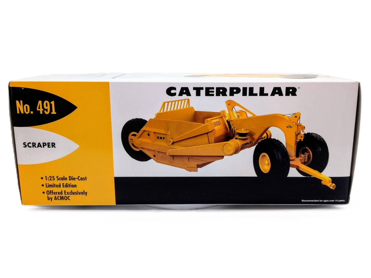 1/25 Caterpillar No. 491 Scraper First Gear Fits D9E CAT Dozer MINT! - Farm Toy Tractor