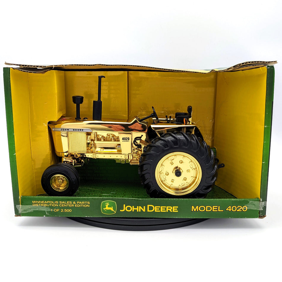 1/16 Gold John Deere 4020 Tractor, Minneapolis Sales And Parts Distribution Center Edition 1 Of 2,500