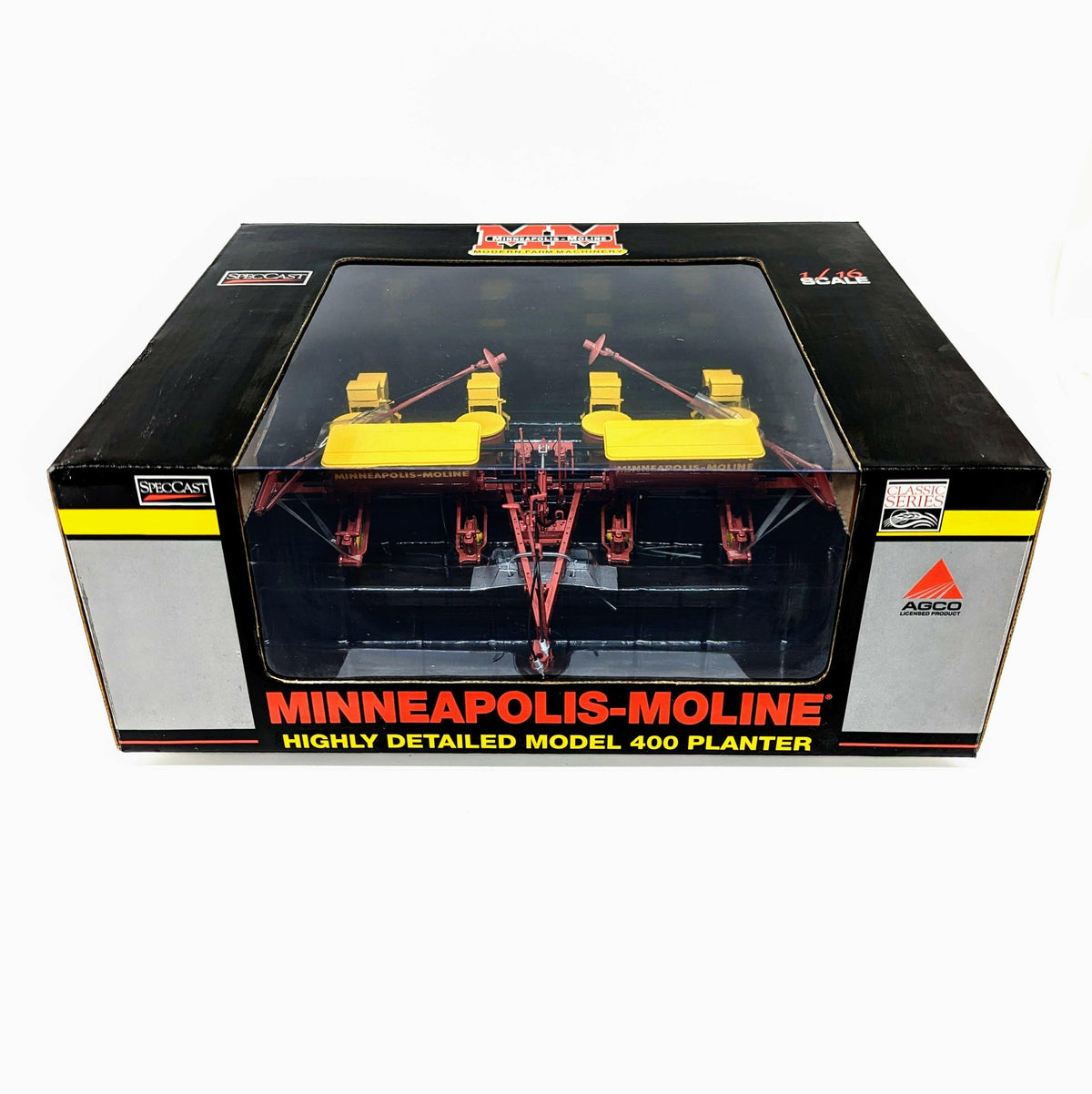 "High Detail Minneapolis Moline Model 400 4-Row Planter farm toy - Vintage Farming Collectible"