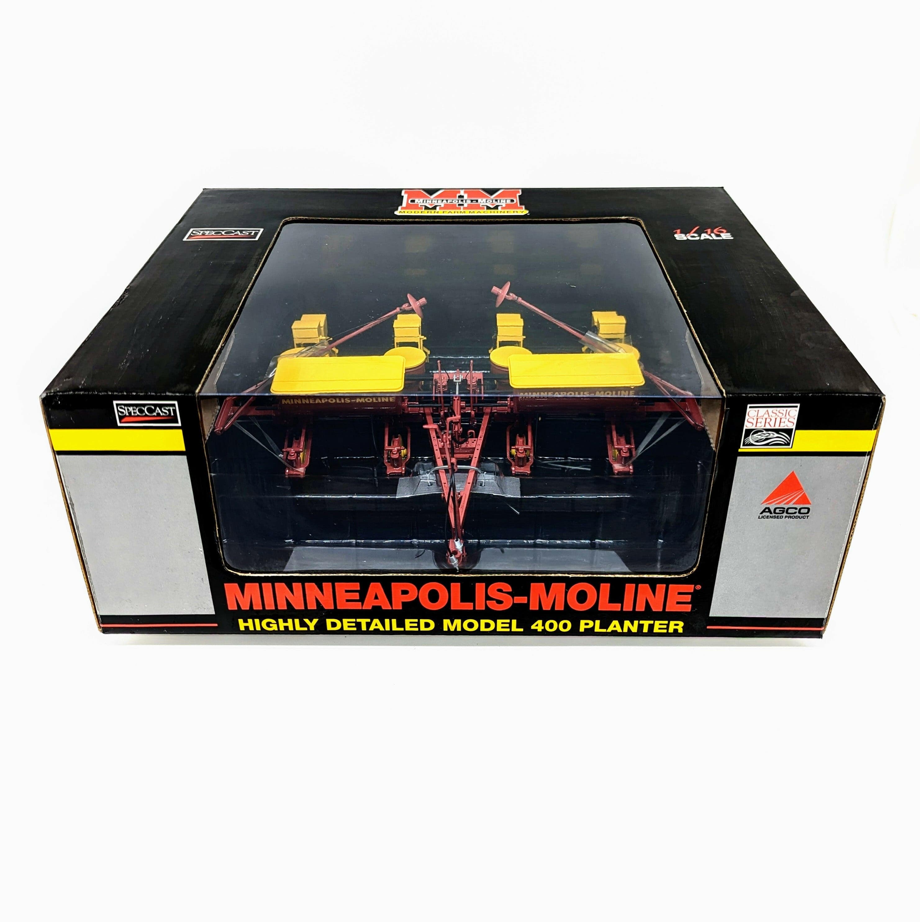 "High Detail Minneapolis Moline Model 400 4-Row Planter farm toy - Vintage Farming Collectible"