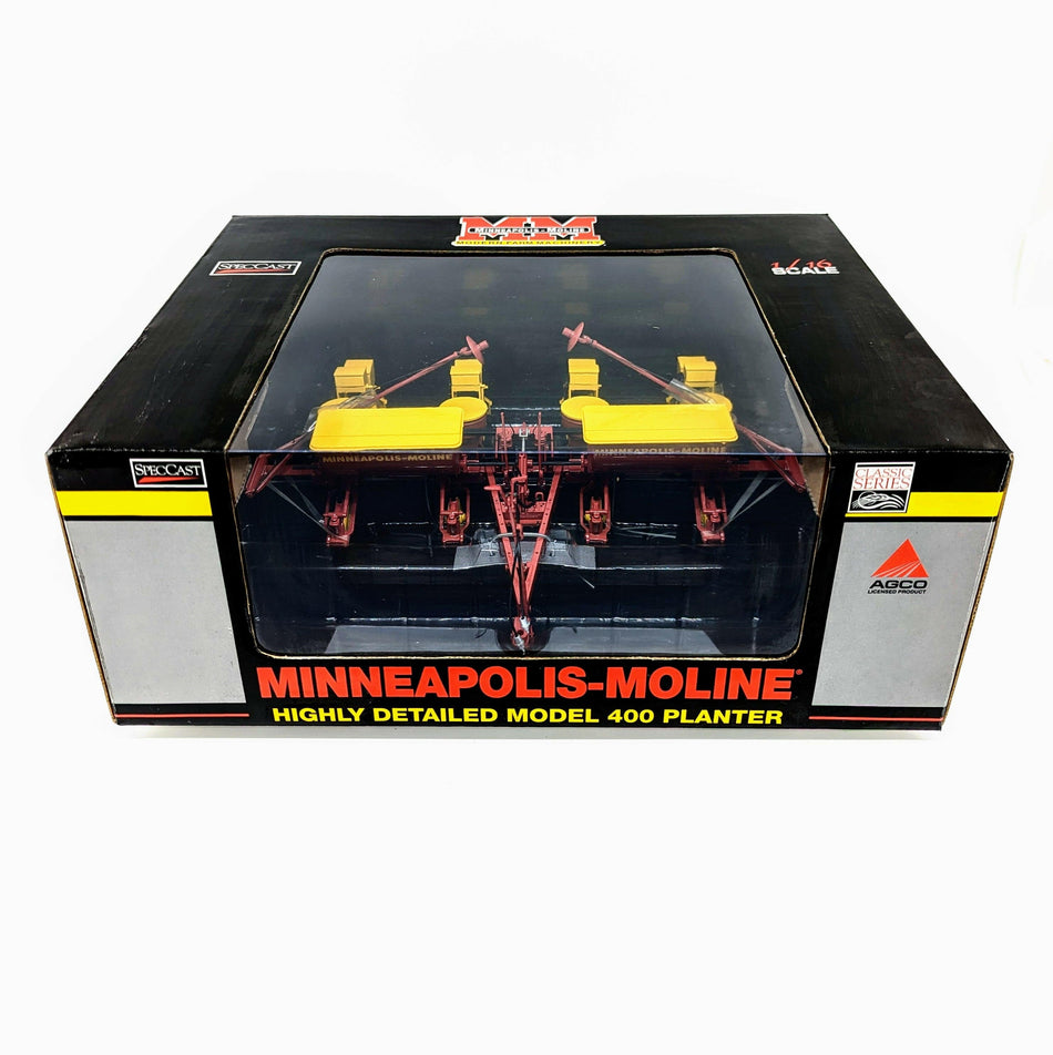 "High Detail Minneapolis Moline Model 400 4-Row Planter farm toy - Vintage Farming Collectible"