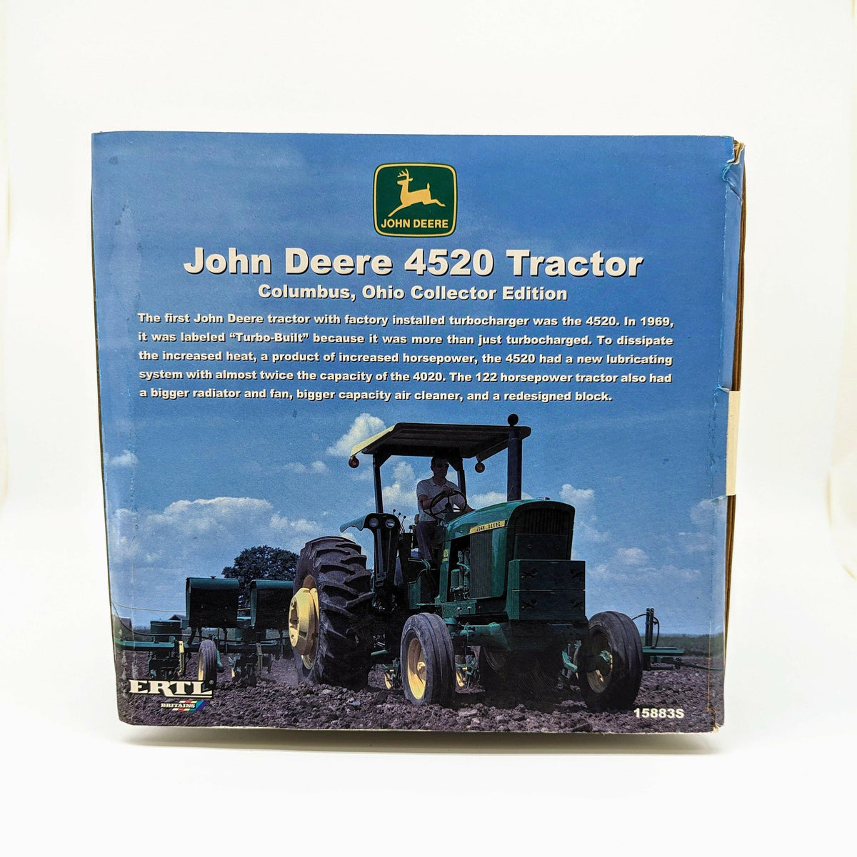 "Chrome Ertl 1/16 Farm Toy - Authentic John Deere 4520 Tractor Design"