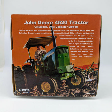 "Chrome Ertl 1/16 Farm Toy - Authentic John Deere 4520 Tractor Design"