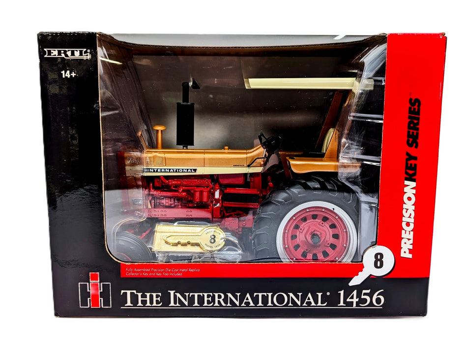 1/16 IH 1456 Tractor With Canopy, Precision Key Series #8 Gold Demo Chaser
