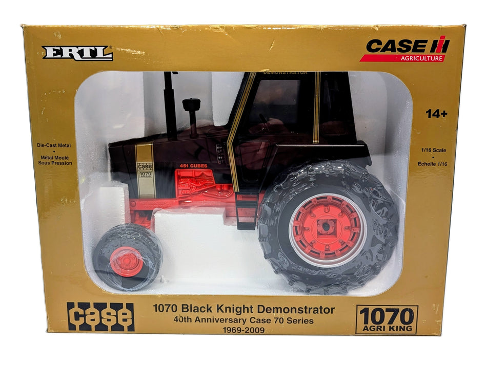 1/16 Case 1070 Black Knight Demonstrator Tractor, 40th Anniversary