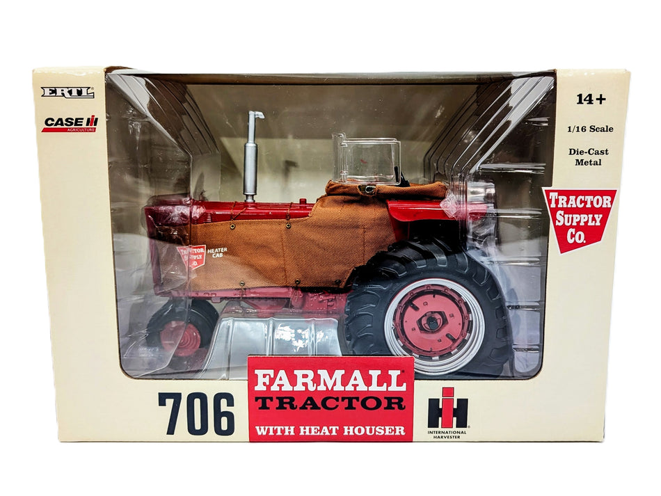 1/16 Farmall 706 Tractor With Heat Houser, Tractor Supply Company