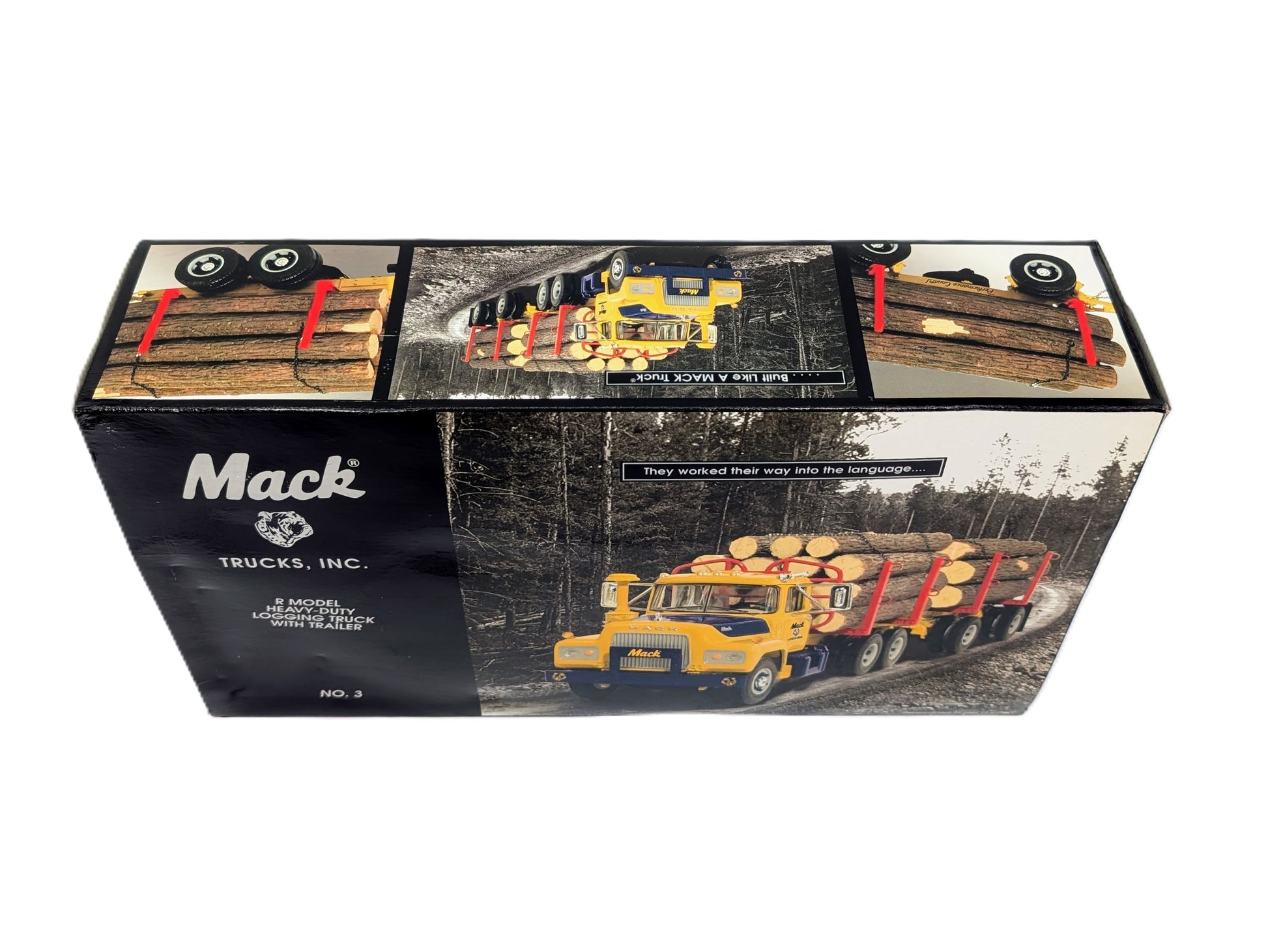 1/34 First Gear Mack R-Model Heavy-Duty Logging Truck w/Trailer #19-2999