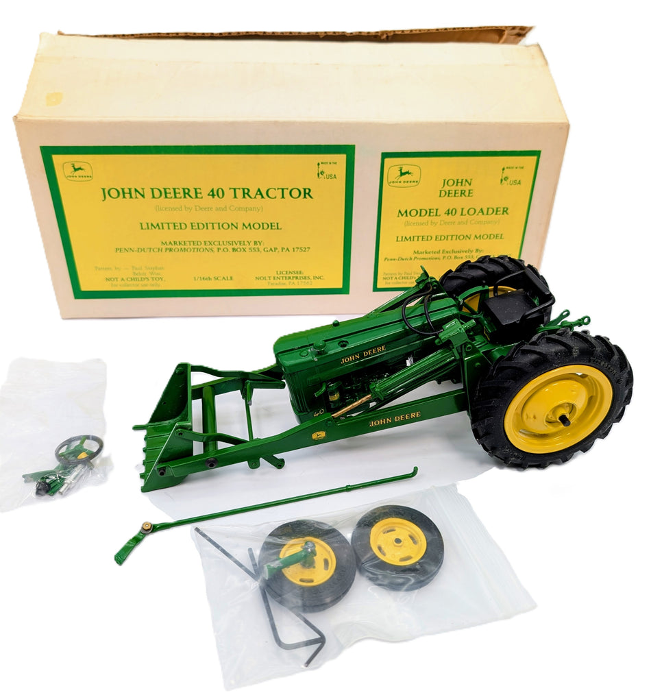 1/16 John Deere Model 40 Loader Limited Edition 1 of 500 By Paul Stephan