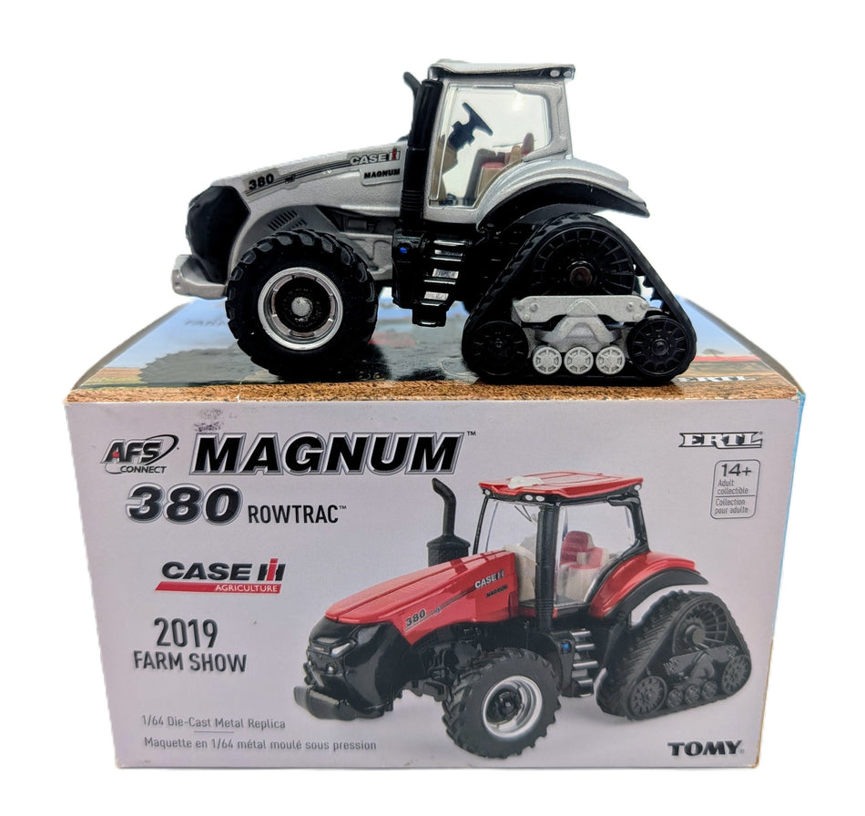 1/64 Case IH 380 Magnum Row Trac Tractor, 2019 Farm Show, Silver Chaser