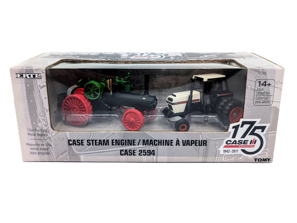 1/64 Case Steam Engine And Case 2594 Tractor 175Th Anniversary Set