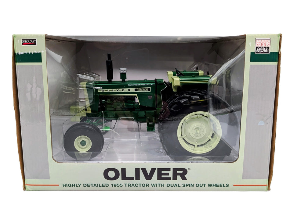 1/16 White Oliver 1955 With Dual Spin Out Wheels Toy Tractor Times