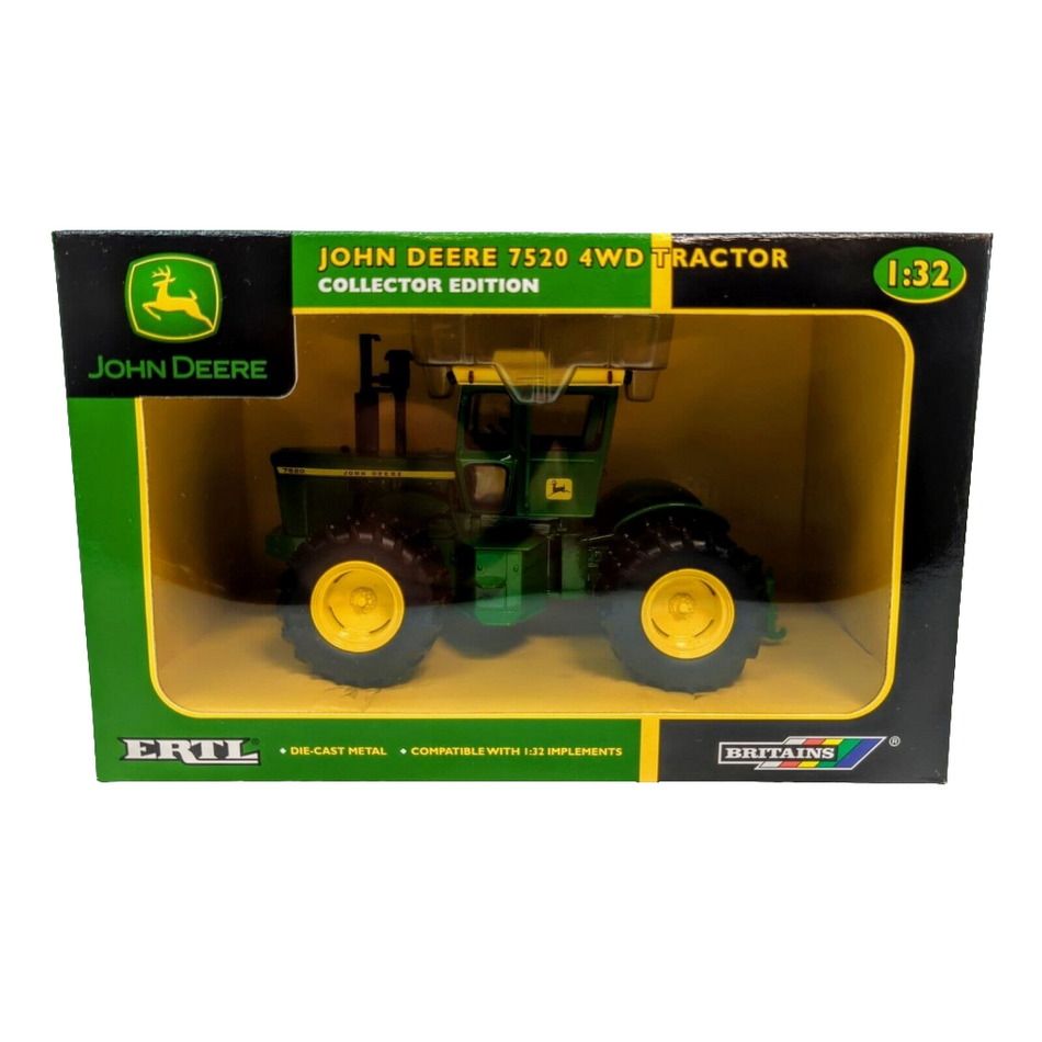 1/32 Ertl John Deere 7520 4wd Tractor With Duals Collector Edition