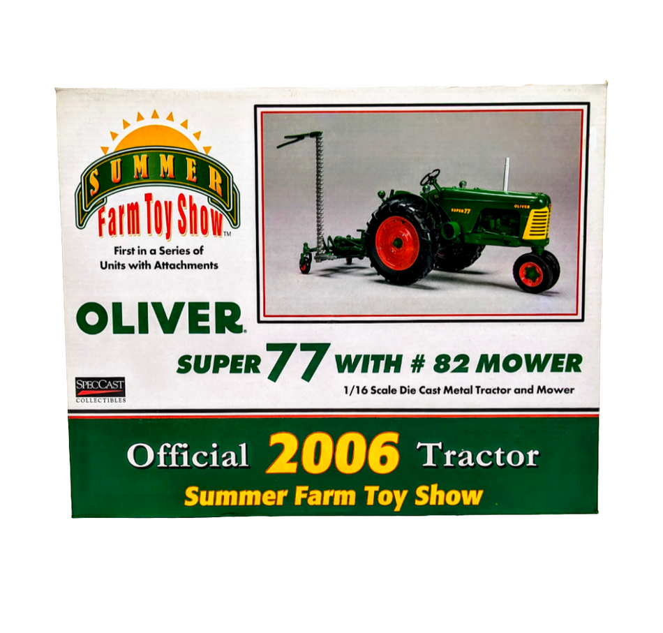 1/16 Oliver Super 77 Tractor With Mower, 2006 Summer Farm Toy Show