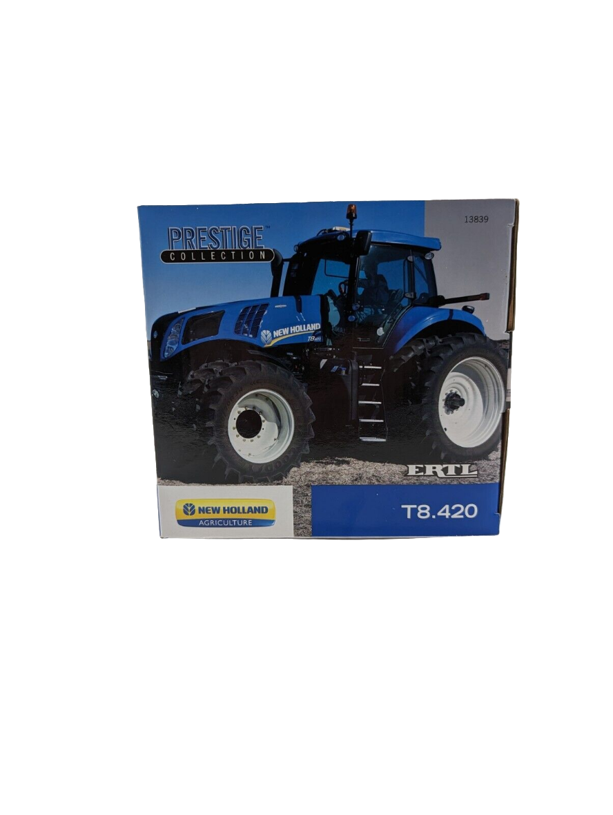 "New Holland T8.420 Tractor 1/32 Scale Ertl Toy - Prestige Collection"